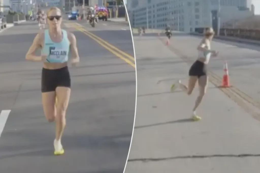 hthapp下载-官方引导车带错路！美国半程马拉松女子前三名集体无缘领奖台